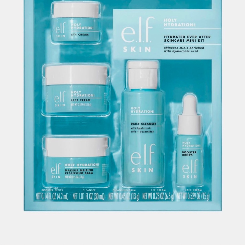 Fresh Blue and White Cleanser and Exfoliant Skincare Set